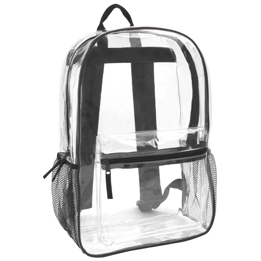 Clear Backpack With Reinforced Strap Montgomery Uniforms