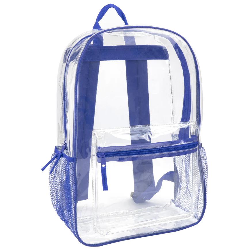 Clear Backpack With Reinforced Strap Montgomery Uniforms