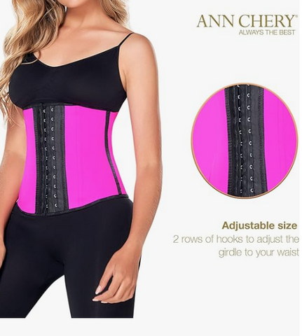 Ann Chery Corset Waist Trainer for Women’s Weight Loss - 2 Hook Latex Body Shaper